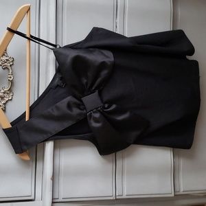 J Crew Black Label Bow tank top